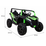 Elektrická bugina ATV STRONG Racing 4x4 Buggy - Zelená